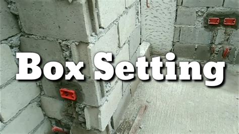 how to mount electrical box on block wall|electrical box installation.